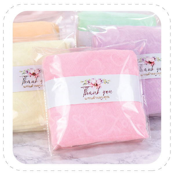 SET - 1 #ผ้าเช็ดตัวนานโนลายหมีปั๊ม