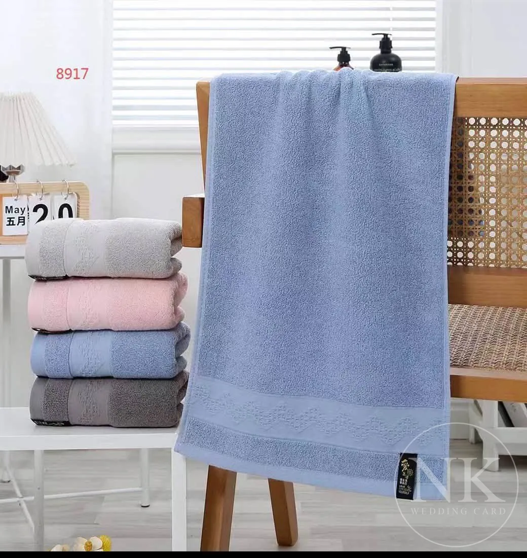 ผ้าเช็ดผมcotton งานพรีเมี่ยม 30 x 70 cm.