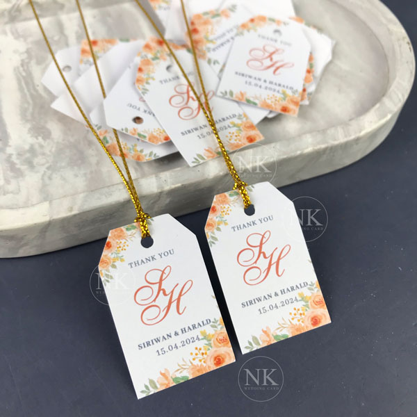 ป้ายติดของชำร่วยแบบห้อย และ แบบสติกเกอร์